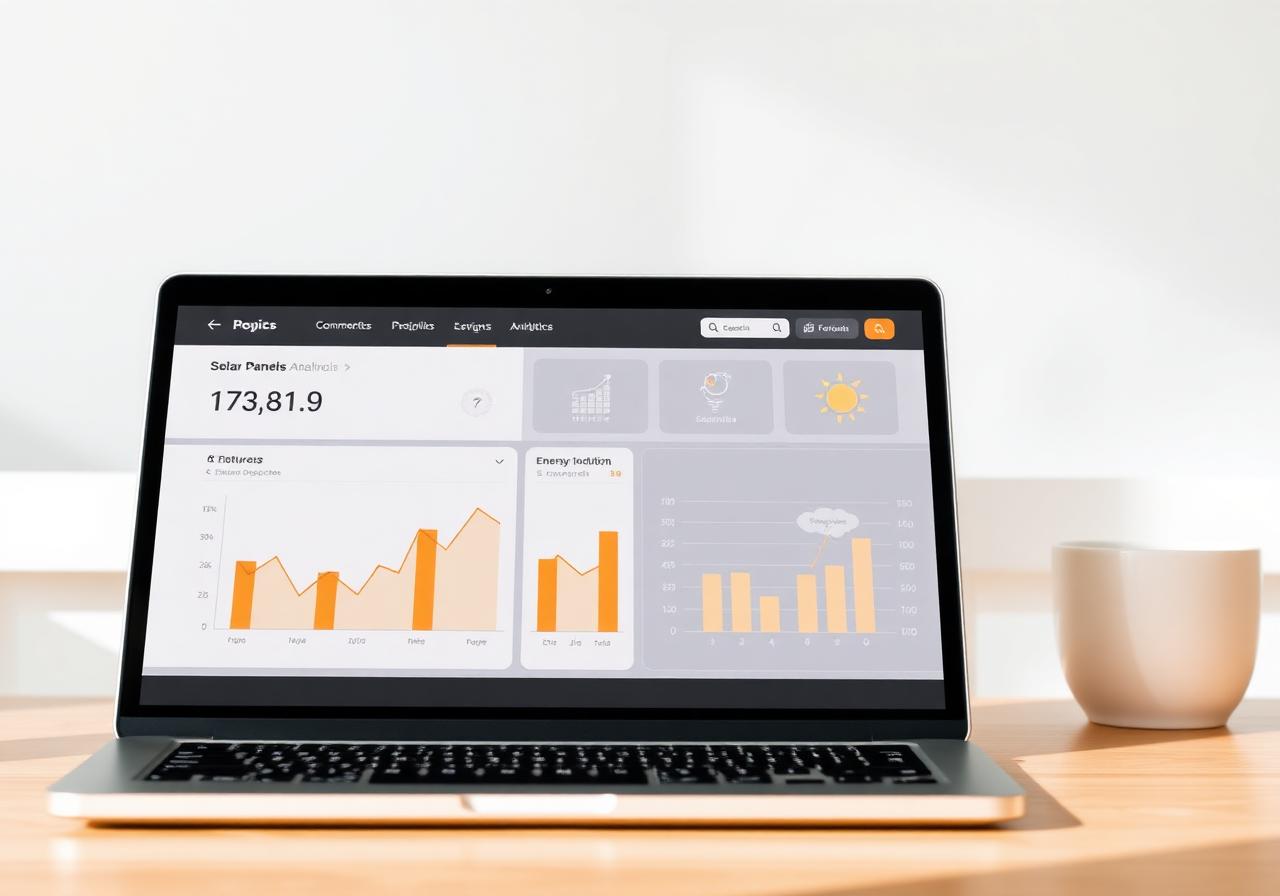 Solar panel analytics dashboard